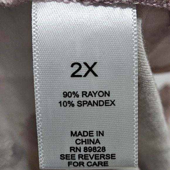 LOGO Lori Goldstein Christina Top Sz 2X Stretch‎ Jersey Knit Tunic Length Pocket - Picture 6 of 9